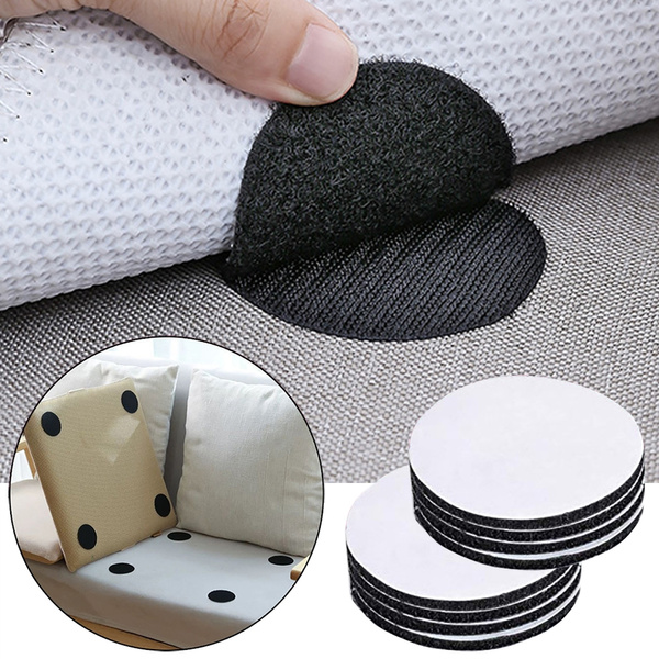16ps/8 Pairs Anti Curling Carpet Tape Rug Gripper Velcro– Secure